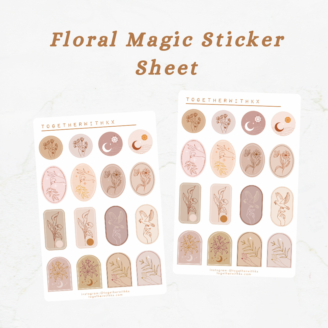 Sticker Floral Design 2 - Magic Stickers