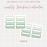Weekly Trackers/Calendars - Journal Kit