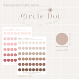 Transparent Dot/Circle Mini Sticker Sheet