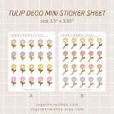 Tulip Deco Mini Sticker Sheet - 2 Designs