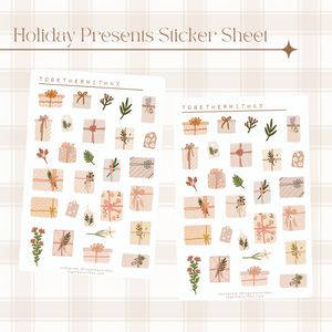 Holiday Presents Sticker Sheet