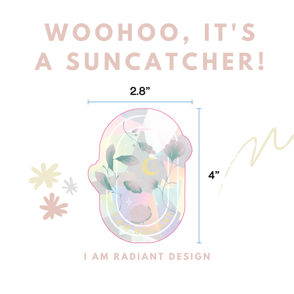 I Am Radiant Suncatcher Sticker
