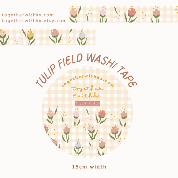 Tulip Field 15mm Washi Tape