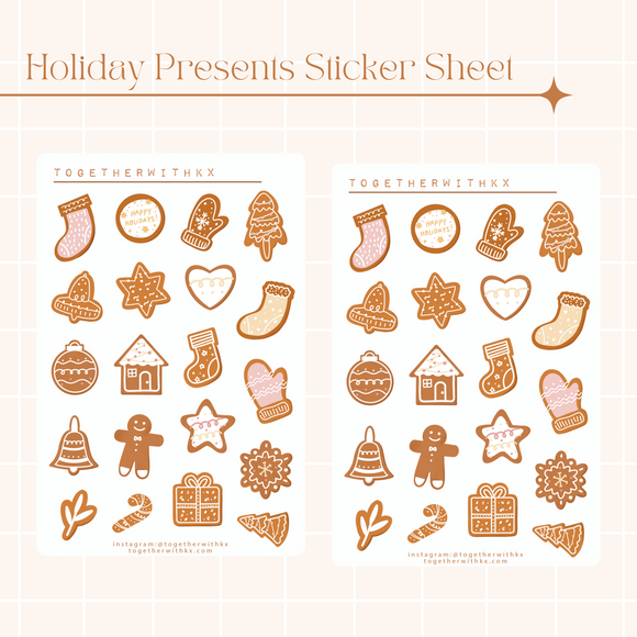 Gingerbread Cookies Sticker Sheet