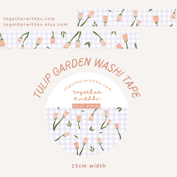 Tulip Garden 15mm Washi Tape