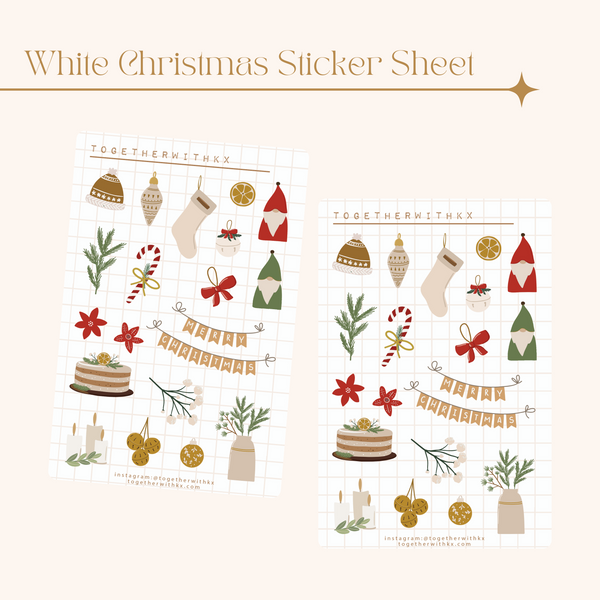 Rustic Christmas Sticker Sheet 04