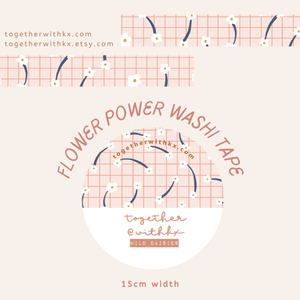 Flower Power 15mm Washi Tape