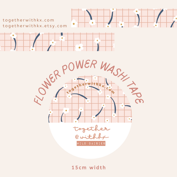 Flower Power 15mm Washi Tape
