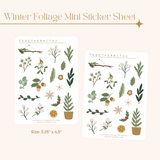 Winter Foliage Mini Sticker Sheet