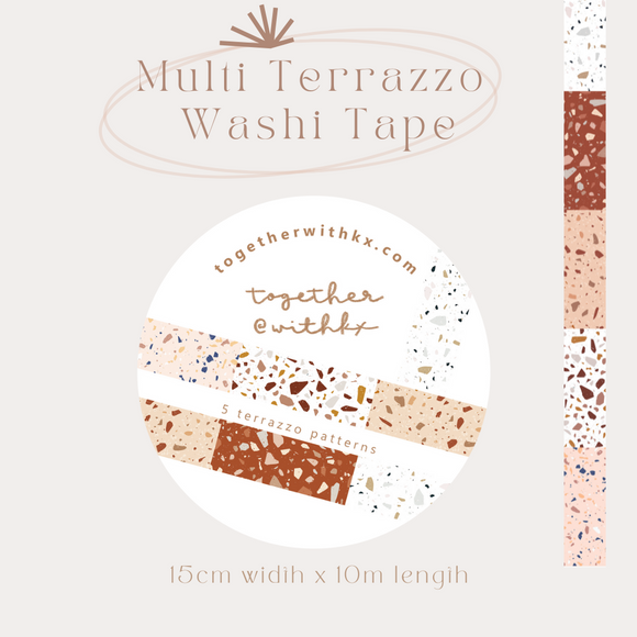 Multi Terrazzo 15mm Washi Tape