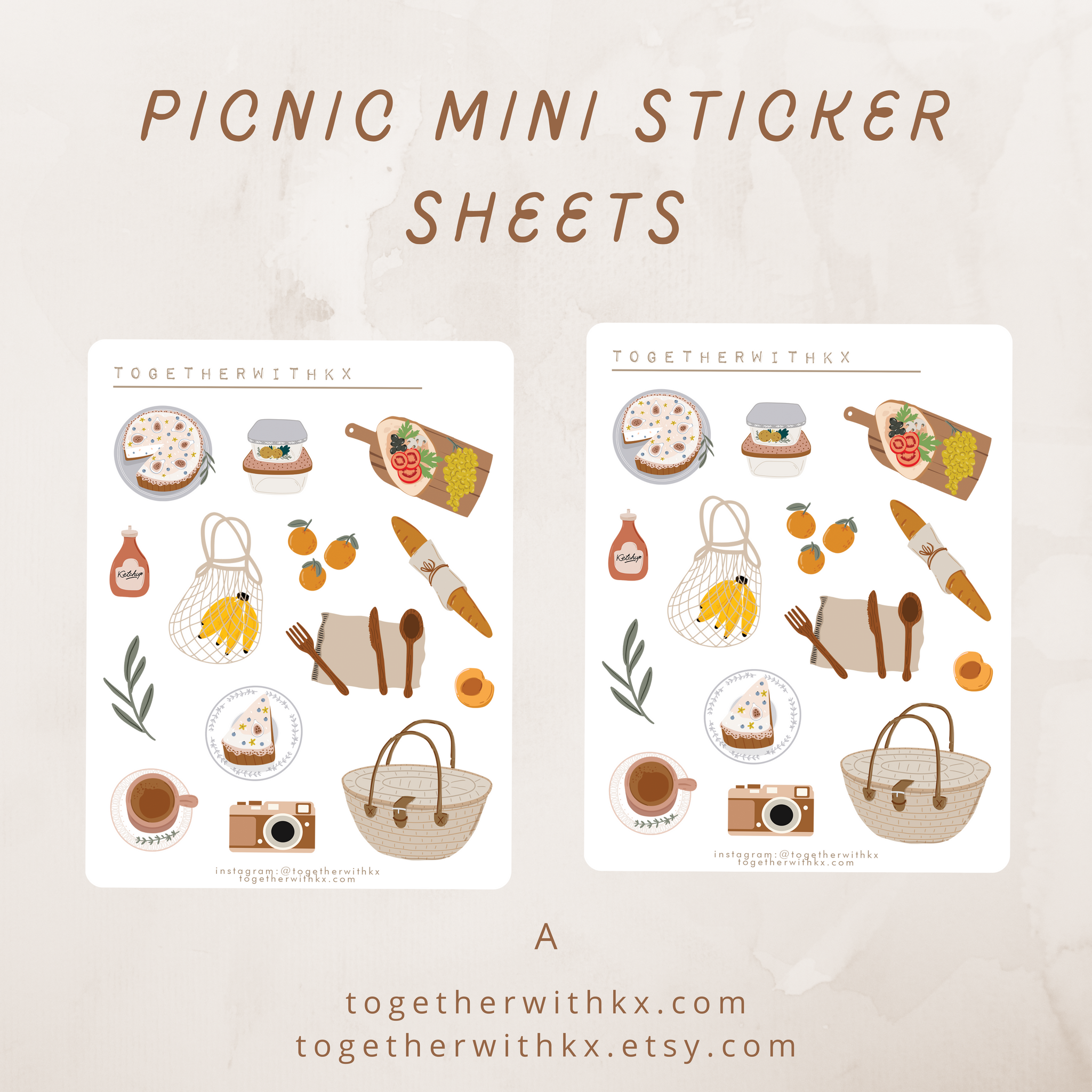 Cute Mini Stickers Sheet