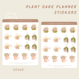 Bear Plant Care, Plant Parent Planner Sticker Sheet