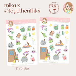 Mika x Togetherwithkx : Spoopy Halloween Sticker Sheet 4x6"