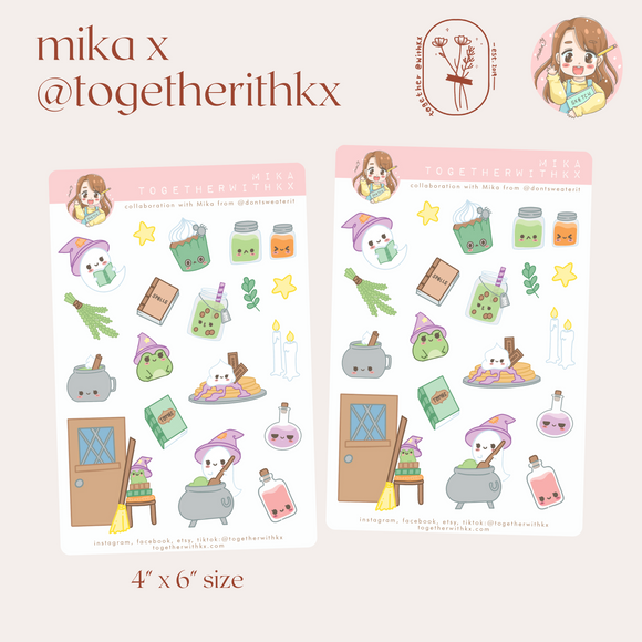 Mika x Togetherwithkx : Spoopy Halloween Sticker Sheet 4x6