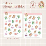 Mika x Togetherwithkx : Spells and Potions Halloween Mini Sticker Sheet 3.5x4.75"