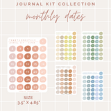 Monthly Date - Journal Kit