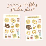 Yummy Waffles Sticker Sheet