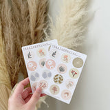 Spring Soft Circles Mini Sticker Sheet - 2 Designs