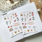 White & Neutral Christmas Sticker Sheet