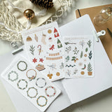 Winter and Christmas Wreath Mini Sticker Sheet