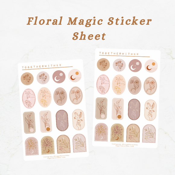 Floral Magic Sticker Sheet