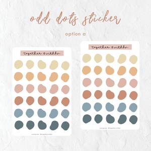 Odd Dots Circle Sticker Sheets (4 options)