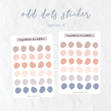 Odd Dots Circle Sticker Sheets (4 options)
