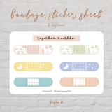 Assorted Bandage Mini Sticker Sheet (2 options)