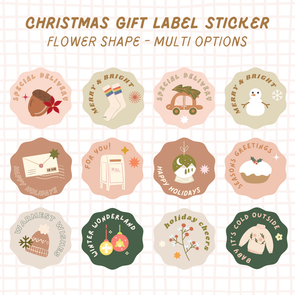 Amazon.com : Self Adhesive Gift Tags Stickers,Christmas Gift Tags Santa  Claus Stickers,Decorative Kraft Color Stickers,Writable Label for Xmas  Holiday Present,180Pcs : Health & Household